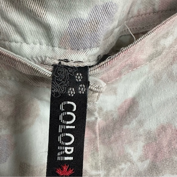 Blue & Pink Floral Print Colori Mini Shorts in size US 9 - Picture 6 of 6